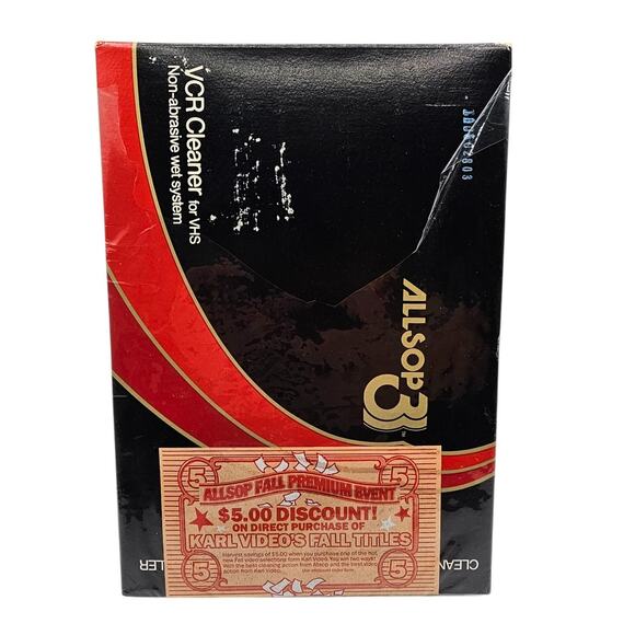 ALLSOP 3 VCR head cleaner VHS - Picture 1 of 4